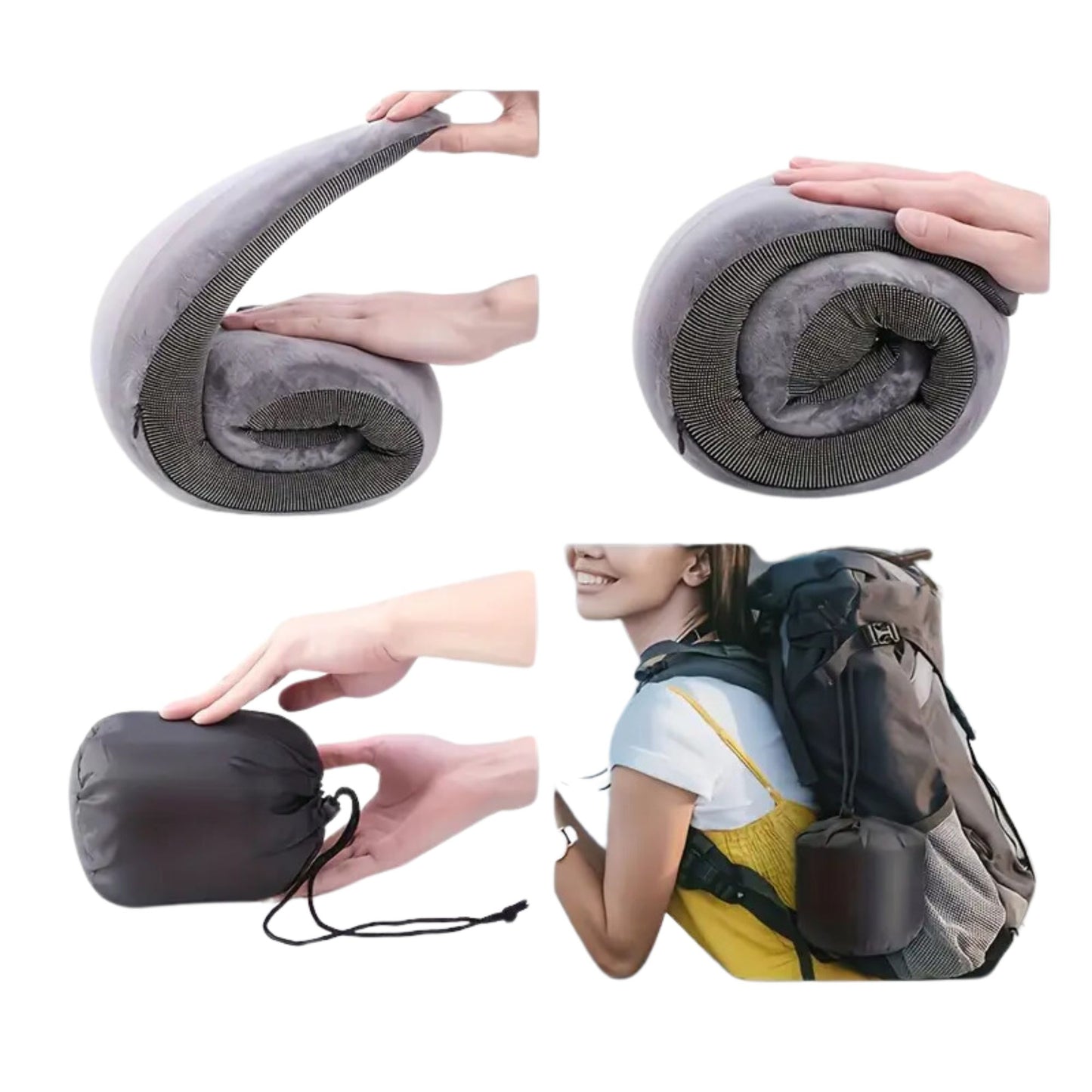 CloudCushion Memory Foam Neck Travel Pillow